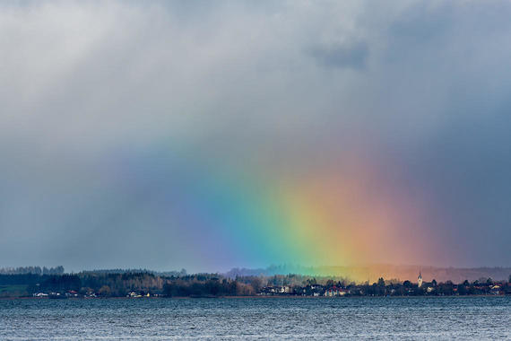 Ein Ansatz von einem Regenbogen  Foto: Thomas Alberer