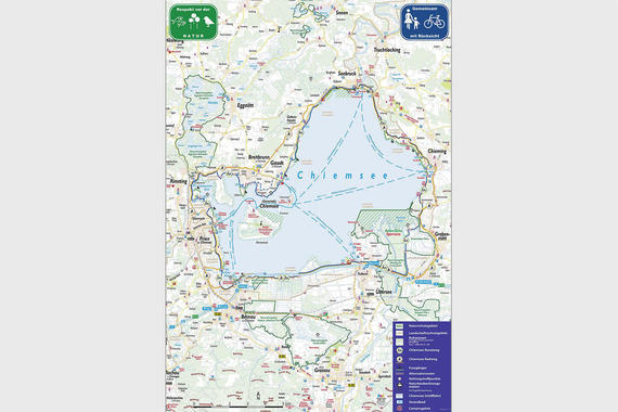 Faltblatt Chiemsee Ranger 2024 - Kartenseite