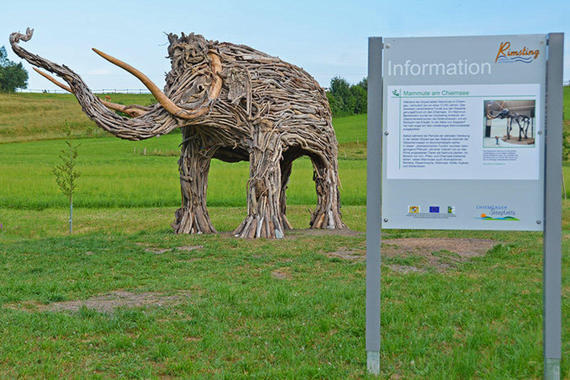 Mammut  -  Staion 2 am Erlebnisweg  Foto: Claus Linke