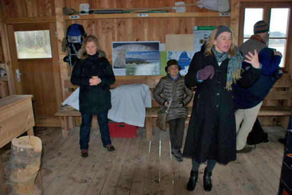 In der Hütte an der Prienmündung   Foto: Helmholtz Zentrum für Umweltforschung