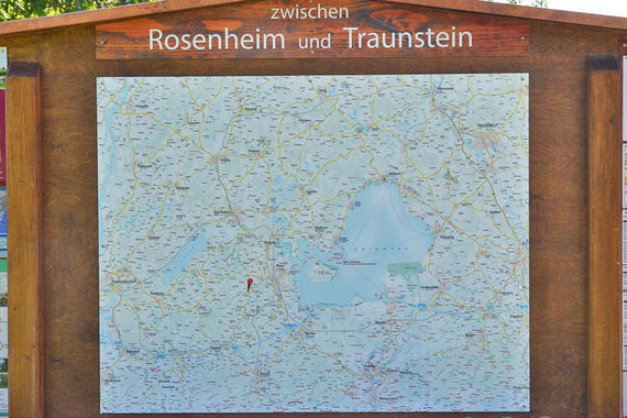 Gebietskarte zwischen Rosenheim und Traunstein  Foto: Claus Linke